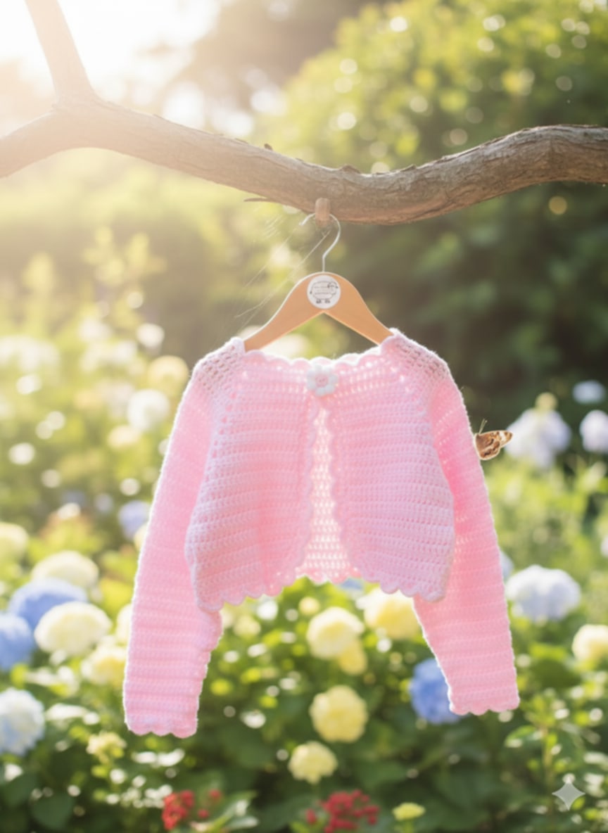 Newborn Crochet Cardigan (Handmade)
