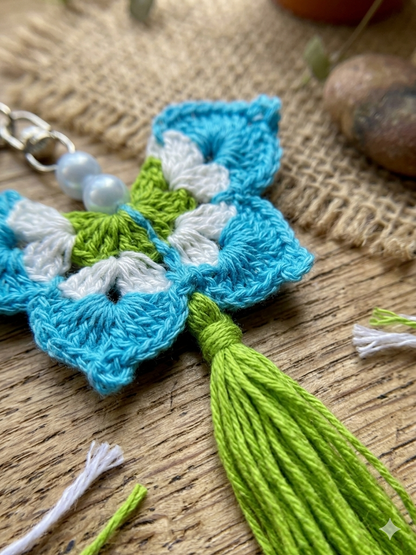 Butterfly Handmade Crochet Keyring