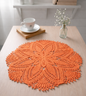 Orange Crochet Doily
