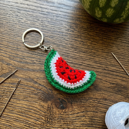Watermelon Handmade Crochet Keyring