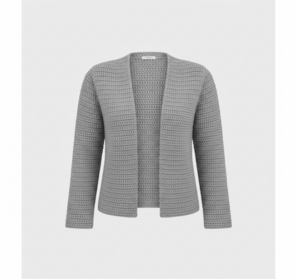 Handmade Slate Grey Crochet Cardigan