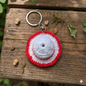 Straw Hat Handmade Crochet Keyring