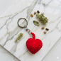 Heart Shape Crochet Handmade Keyring