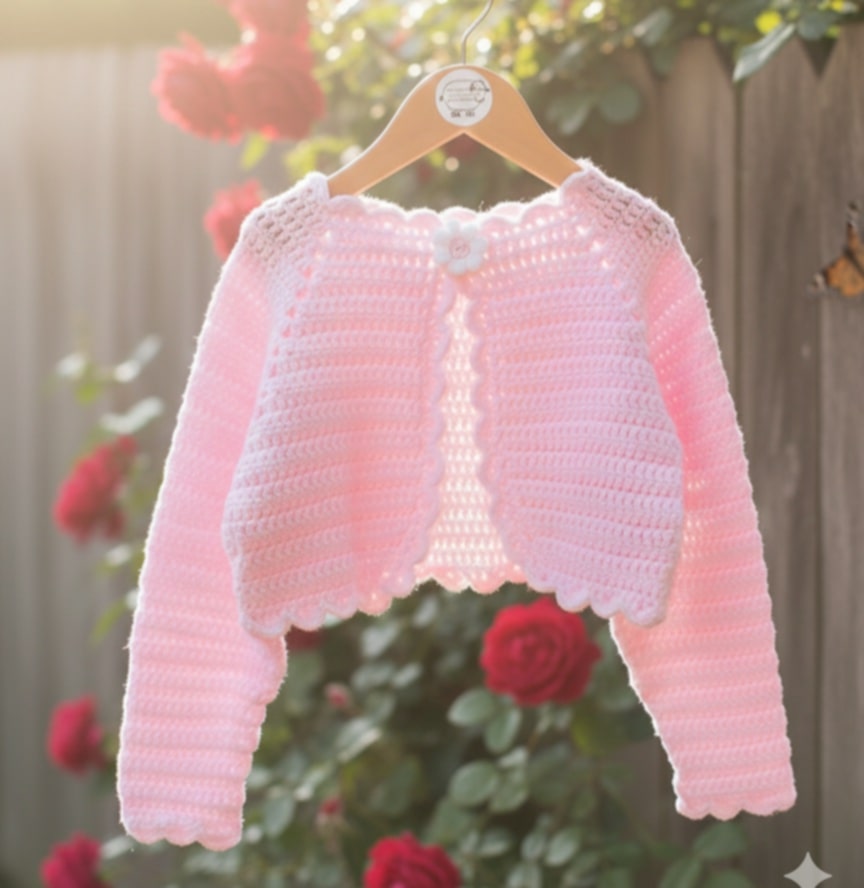 Newborn Crochet Cardigan (Handmade)