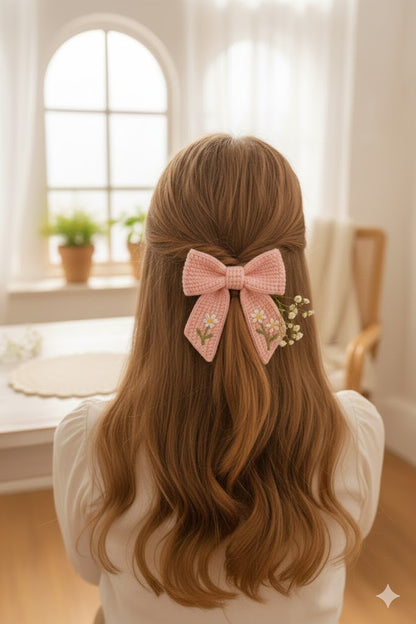 Crochet Bow Clips